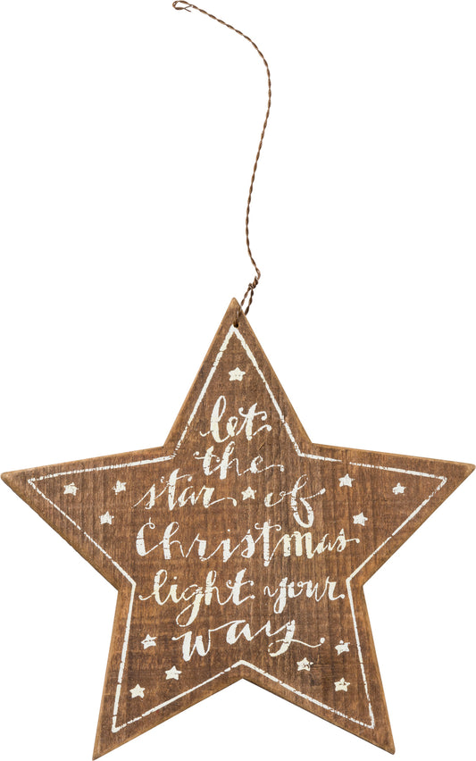 PBK Christmas Decor - Follow the Star Barm Farm House Ornament