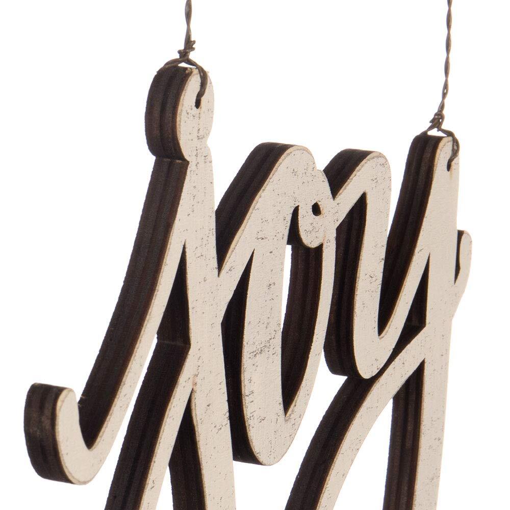 PBK Christmas Decor - Farmhouse Joy Wood Die Cut Sign