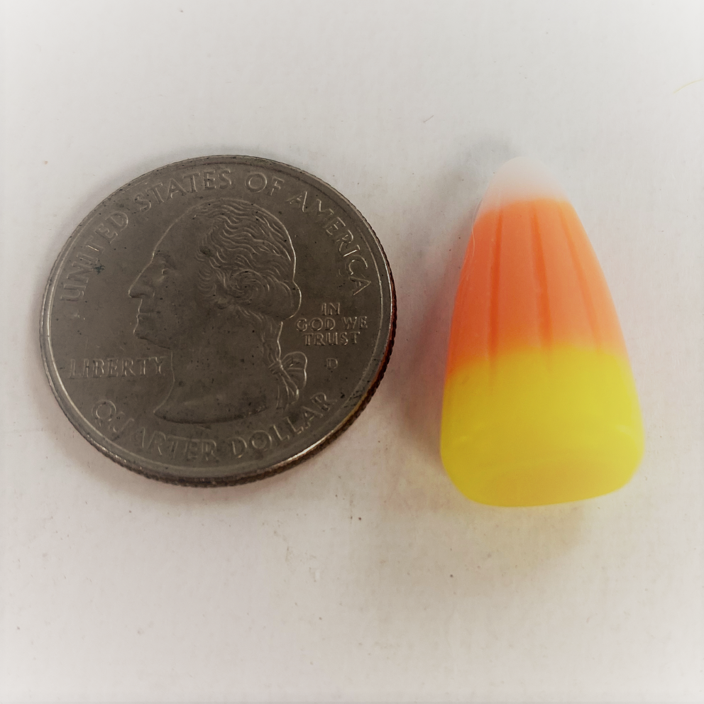 AGD Halloween Supply - Artificial FAKE Resin Candy Corn Charms Cabochon