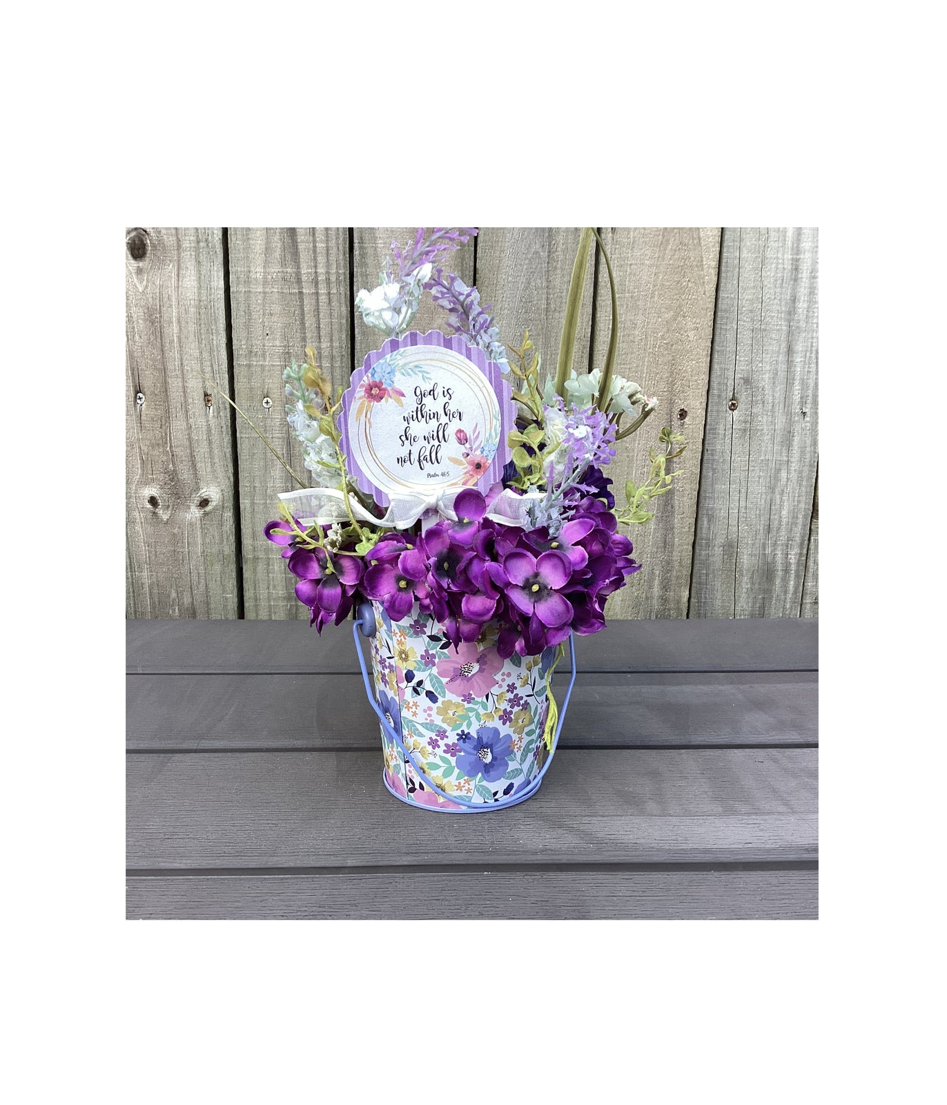 AGD Spring Decor - Mother's Day Psalm 46:5 Floral Display