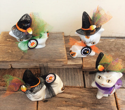 AG Designs Halloween Decor - Calico Jack Kitty Costume Cats 4pc. #8407