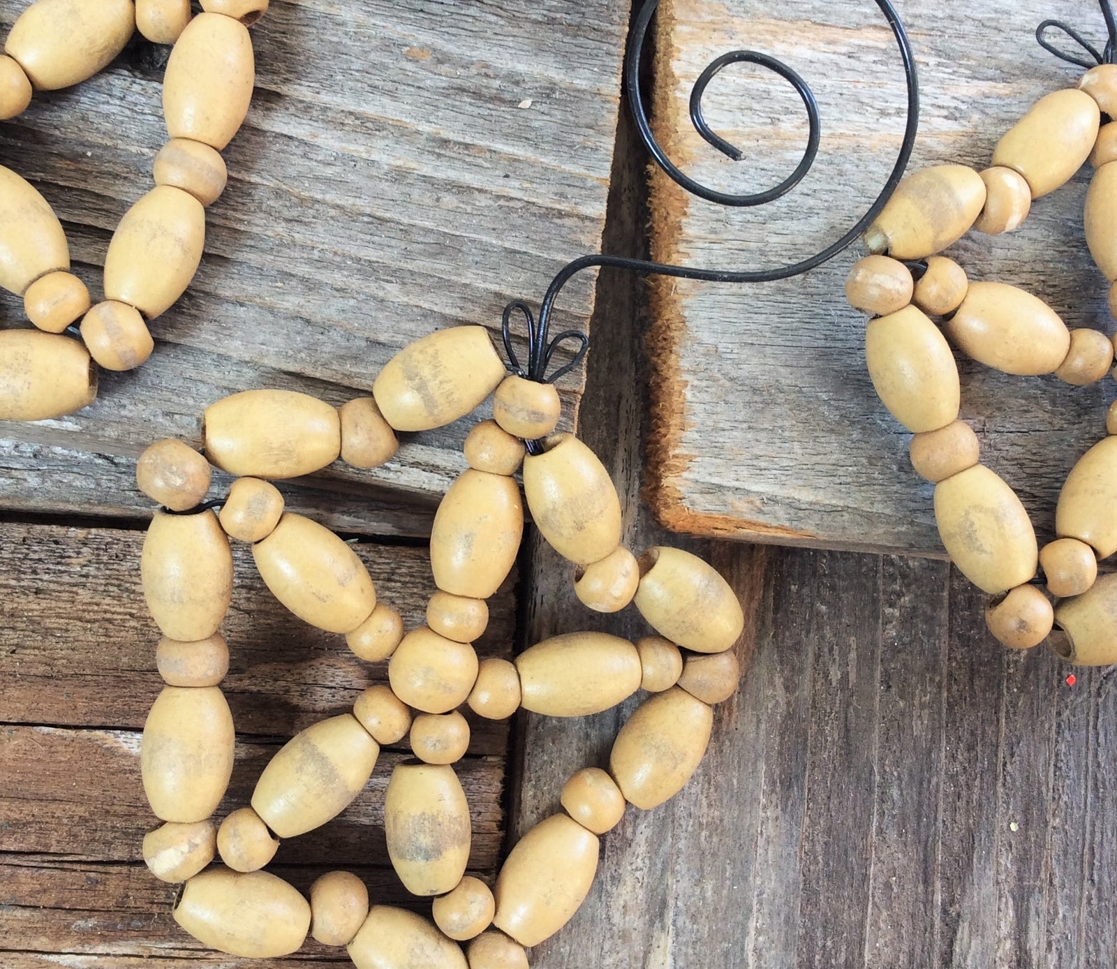 THT Christmas Ornaments - Star Fish Sand Dollar Beach Nautical Snowflake 6pc.