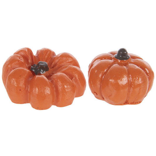 HL Fall Craft Decor - Miniature Resin Harvest Pumpkins 10pc Set