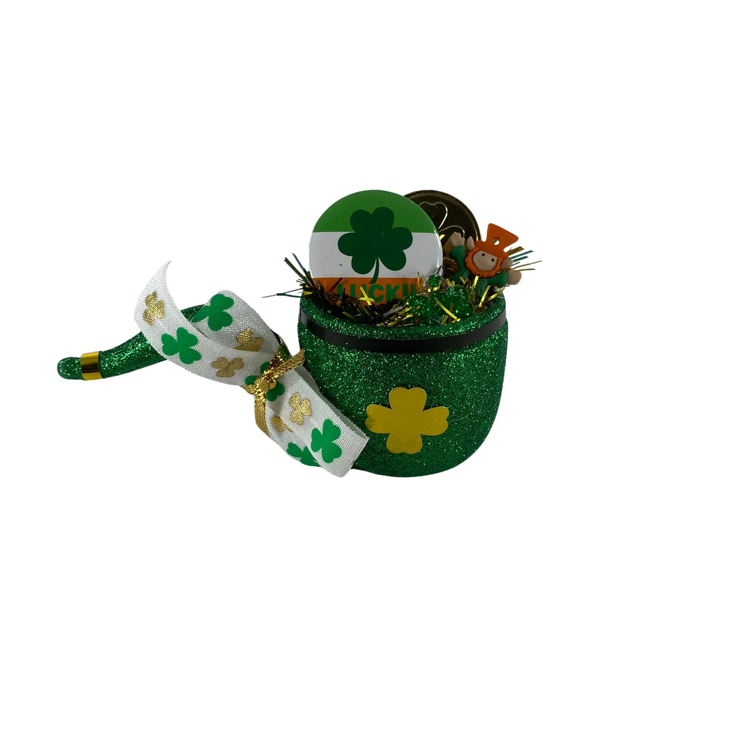 AGD St Patrick's Decor - Lucky Leprechaun Mini Leprechaun Pipe Display