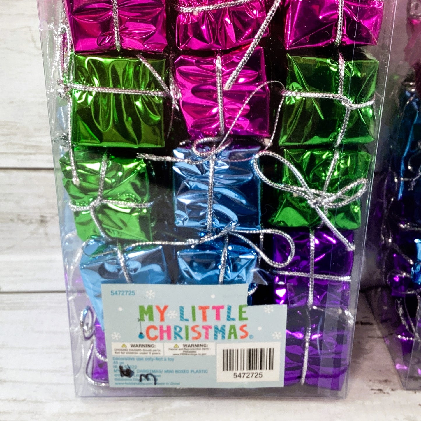 HL Christmas Craft - Miniature Bright Pink Blue Purple Green G