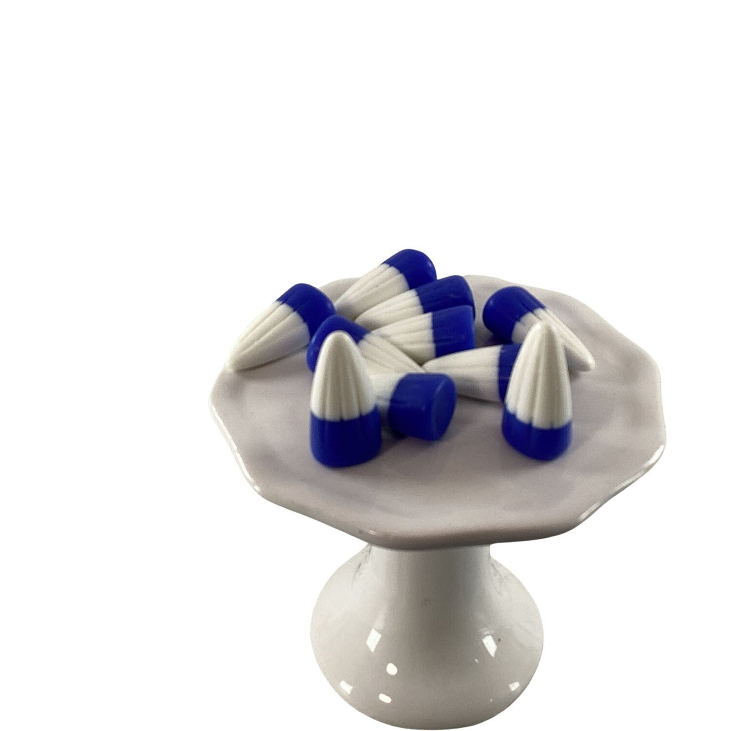 AGD Craft Supply -  Artificial FAKE Resin Dark Blue White Candy Corn