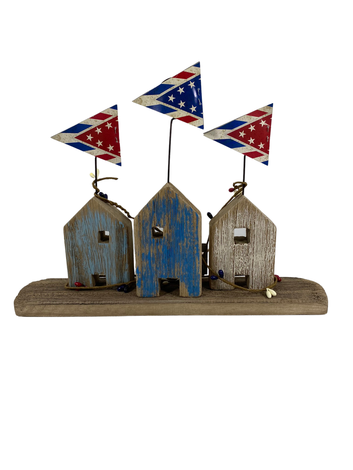 AGD Patriotic Decor - Prim Americana Wood Houses
