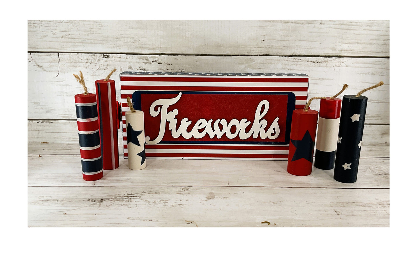 AGD Patriotic Decor - July 4th Freedom Firecrackers 7pc Set