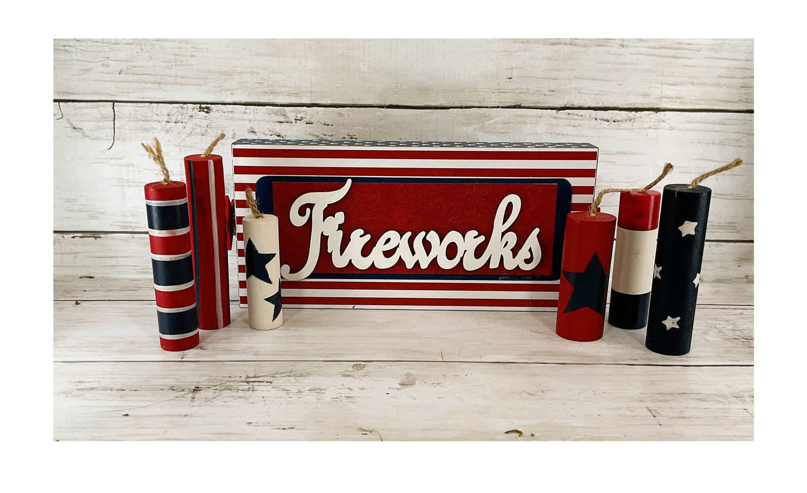 AGD Patriotic Decor - July 4th Freedom Firecrackers 7pc Set