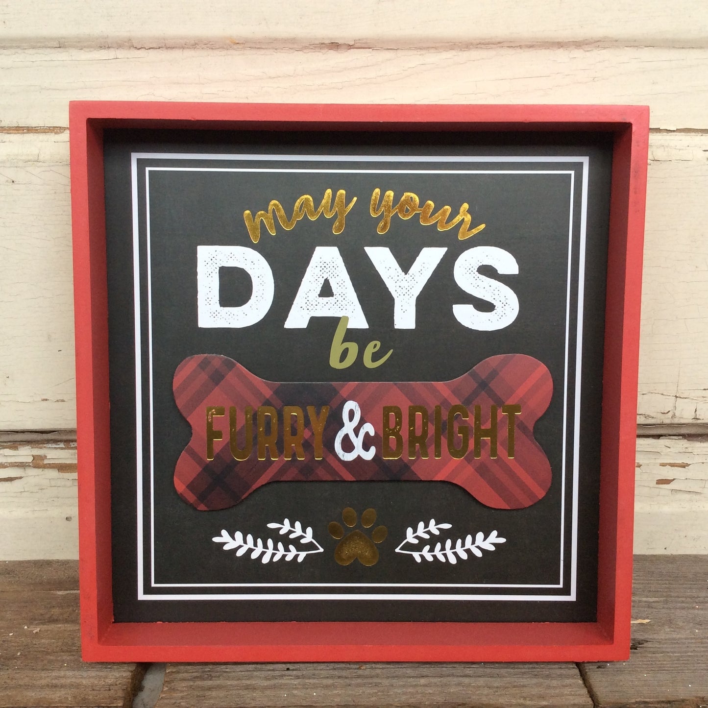 WM Christmas Decor - Cat Meowy Christmas Dog Furry n Bright