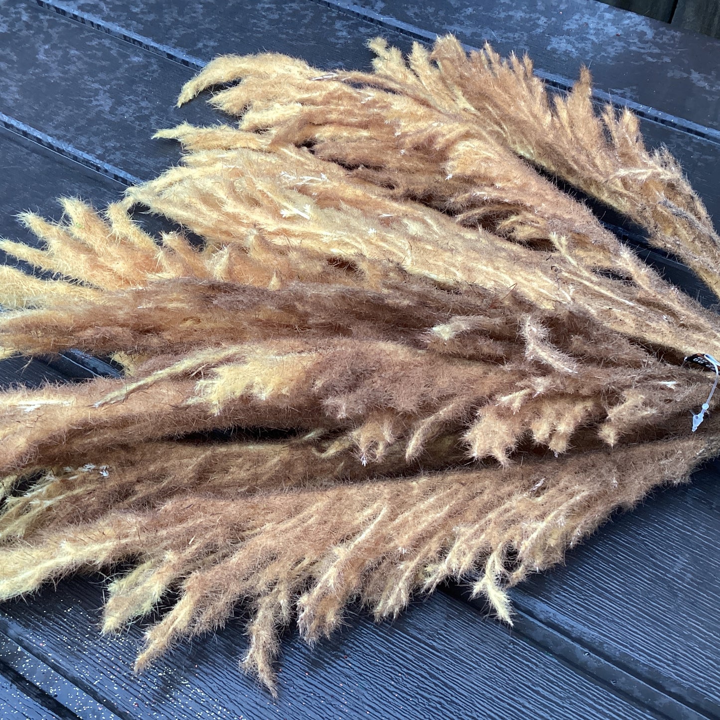 Michaels Halloween Craft Supply - Copper Gold Pampas Floral Stems 3pc