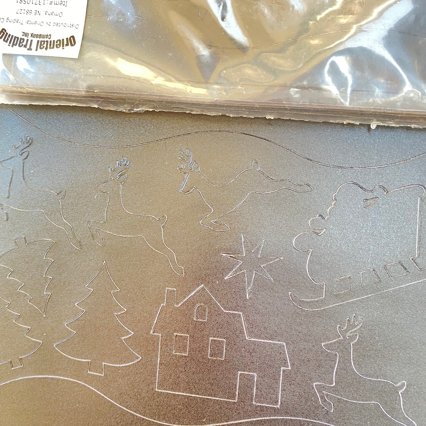 FE-OTC Christmas Craft Supply - Santa Reindeer Mason Jar Decal  Stickers