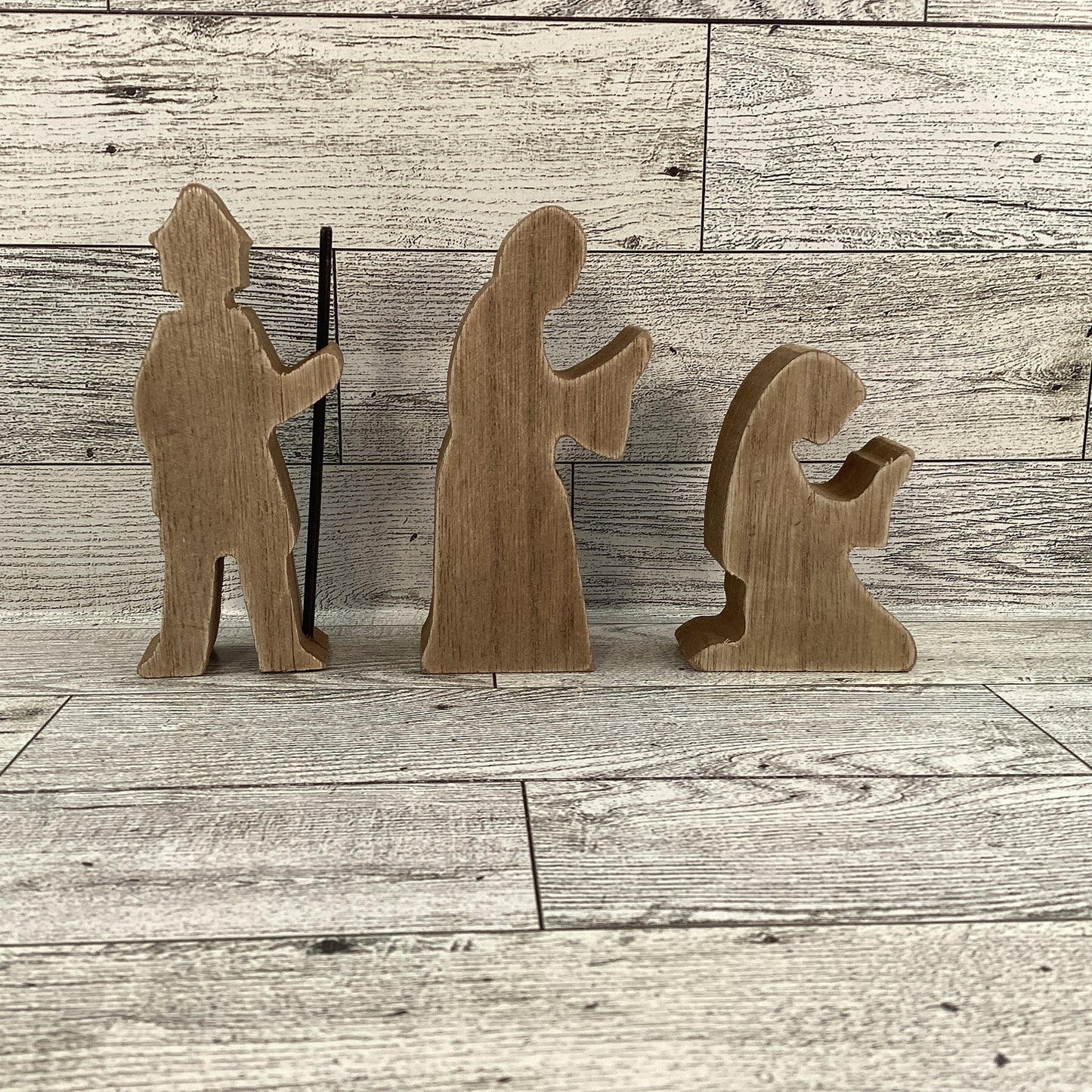 AGD Easter Decor - He Is Risen Wood Resurrection Tomb Scene 8pc Set