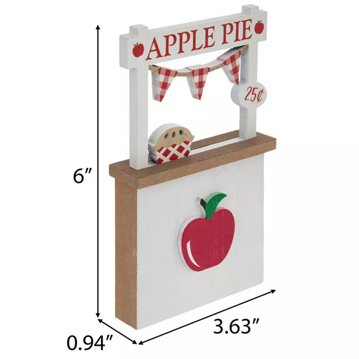 HL Fall Decor - Mini Tabletop Tier Tray Apple Pie Booth