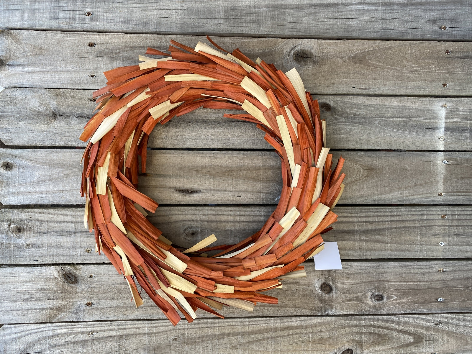 HL Fall Day Decor - Dried Plantain Leaf Leaves DIY Wreath