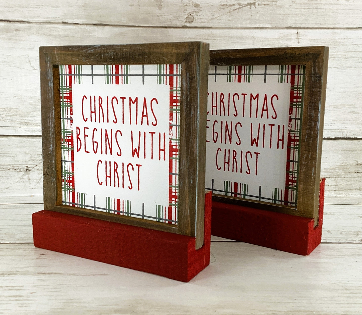 AGD Christmas Decor - Nativity Holy Family Manger Farmhouse Set 3pc