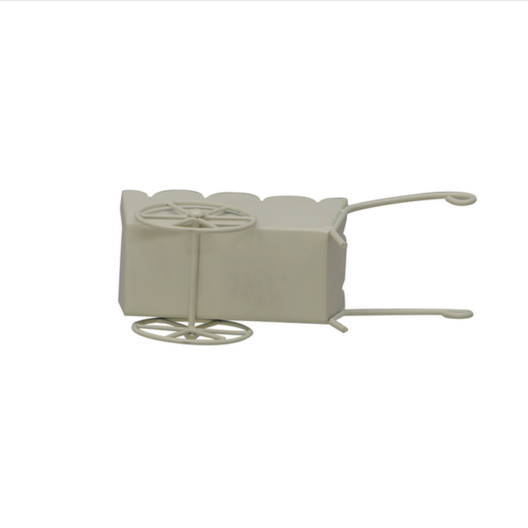 Michaels Decor Spring -  ScaPale Yellow Scalloped Metal Cart 10 inch