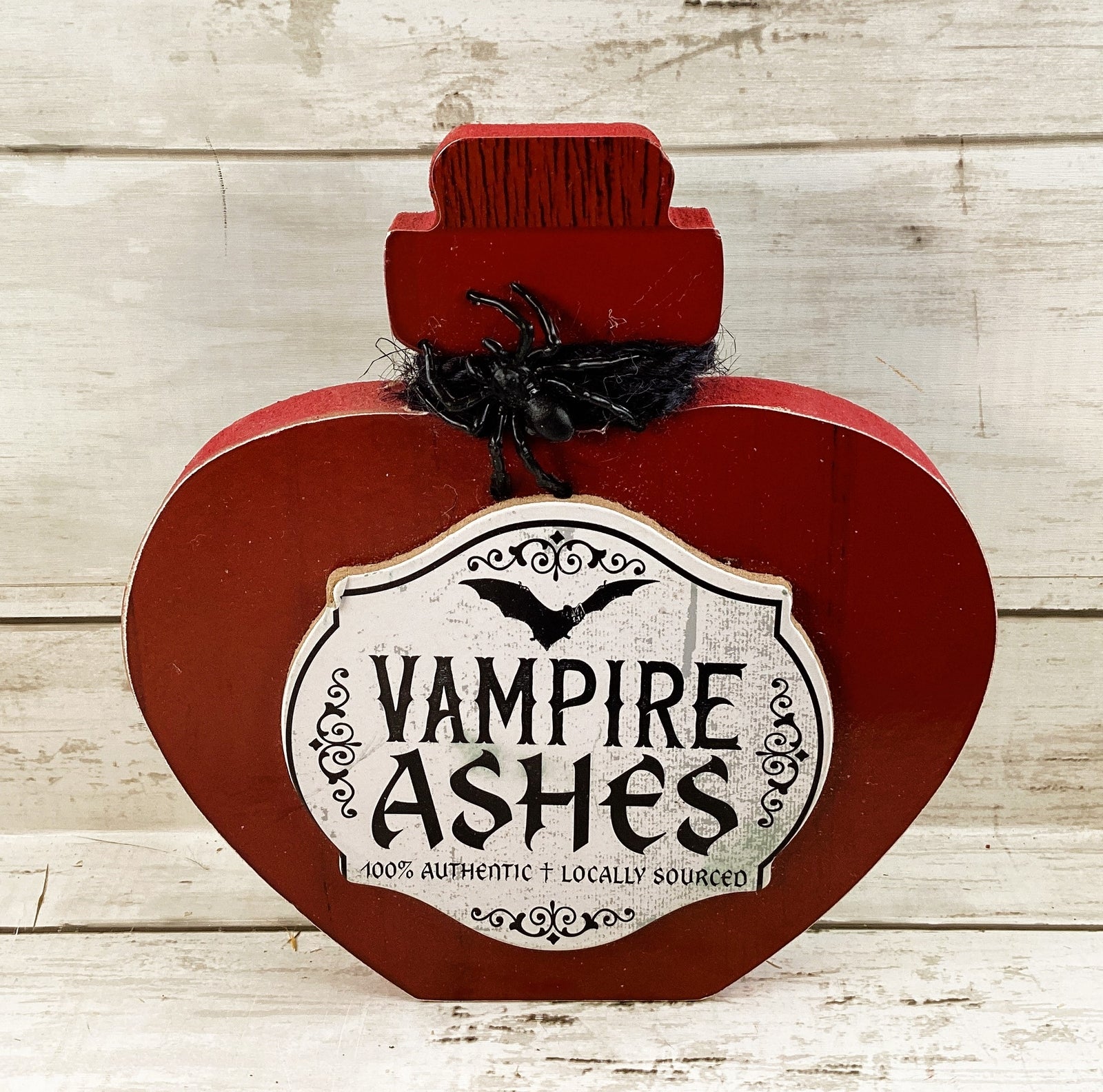 DT Halloween Decor - Chunky Wood Potion Jar Bottles 4pc Set