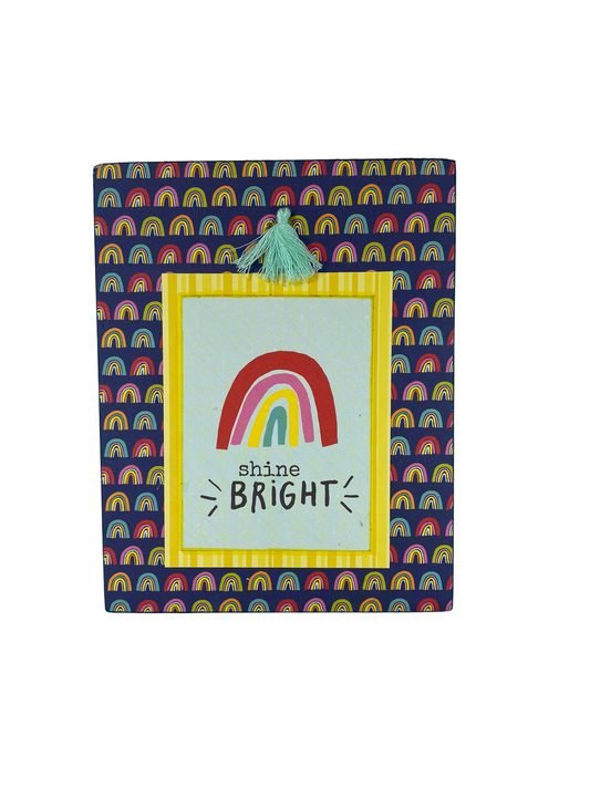 AGD Summer Decor - Shine Bright Sunny Side Reversible Block Sign