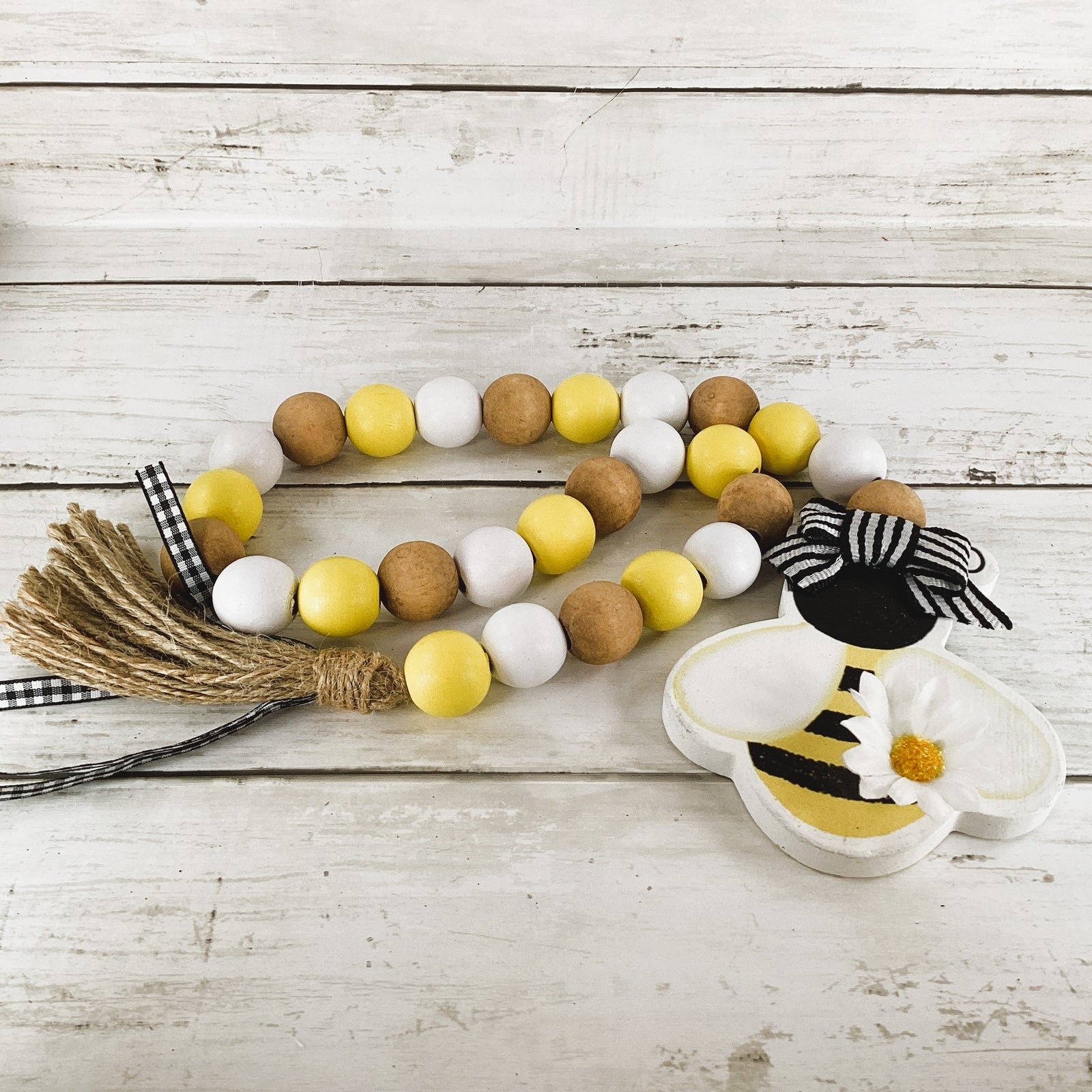 AGD Spring Decor - Summer Bee Theme Tier Tray Decor 4pc Set