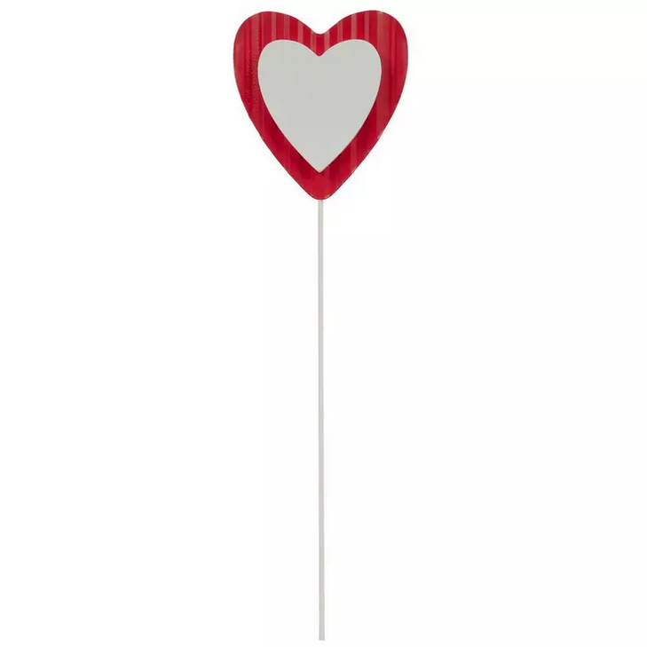 HL Valentines Craft Supply - Metal Wood Stacked Heart Stake Pick