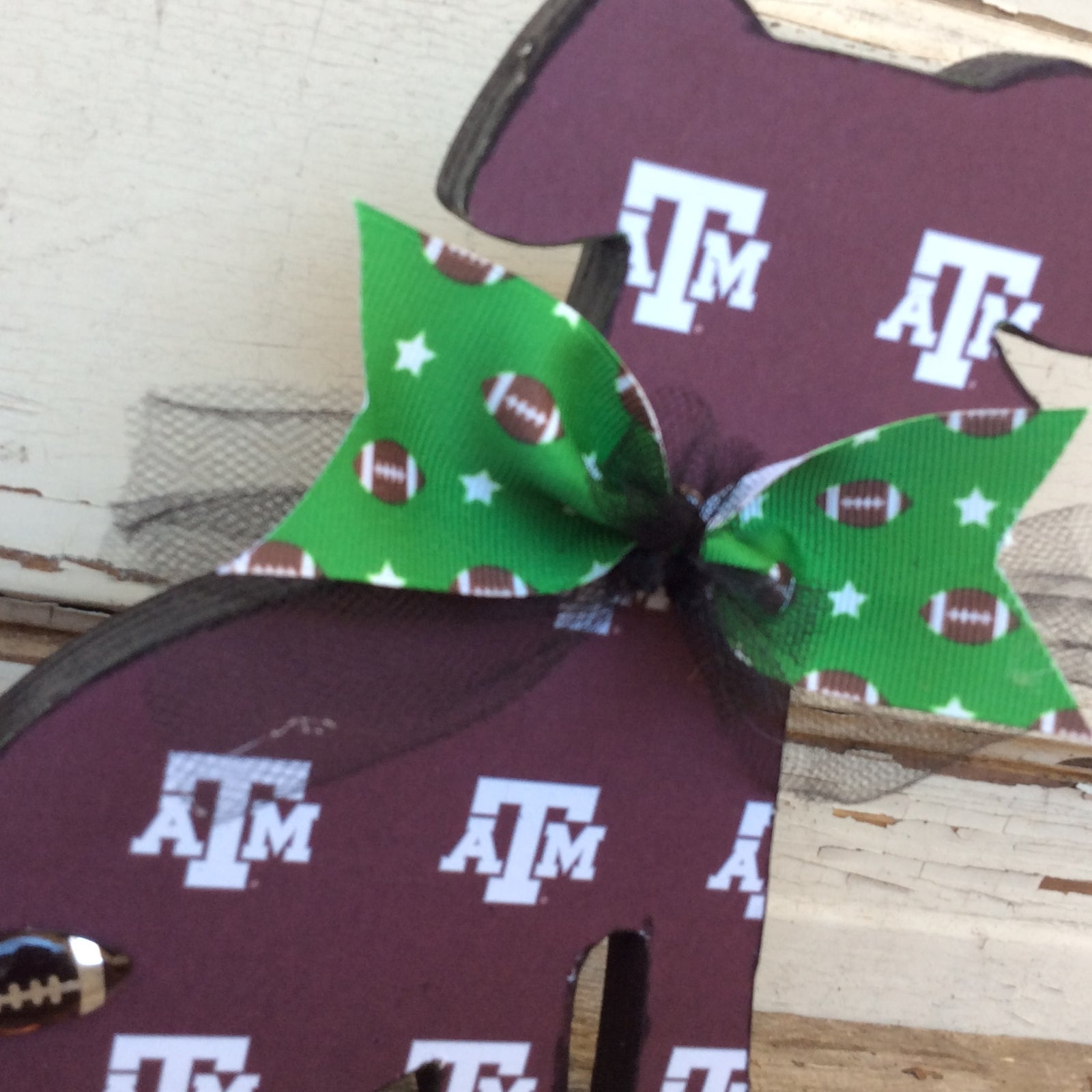 AGD Fall Decor - Texas A & M College Football Prim Dog Display