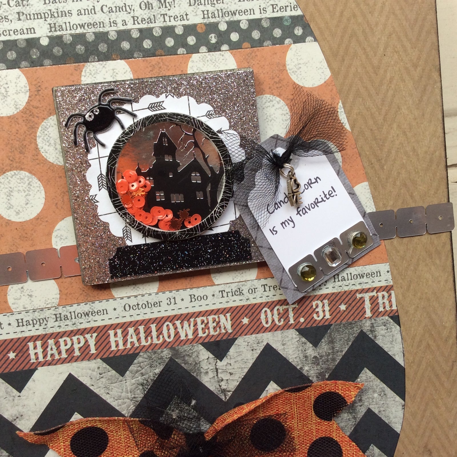 AGD Halloween Decor - Candy Corn My Favorite Box Sign