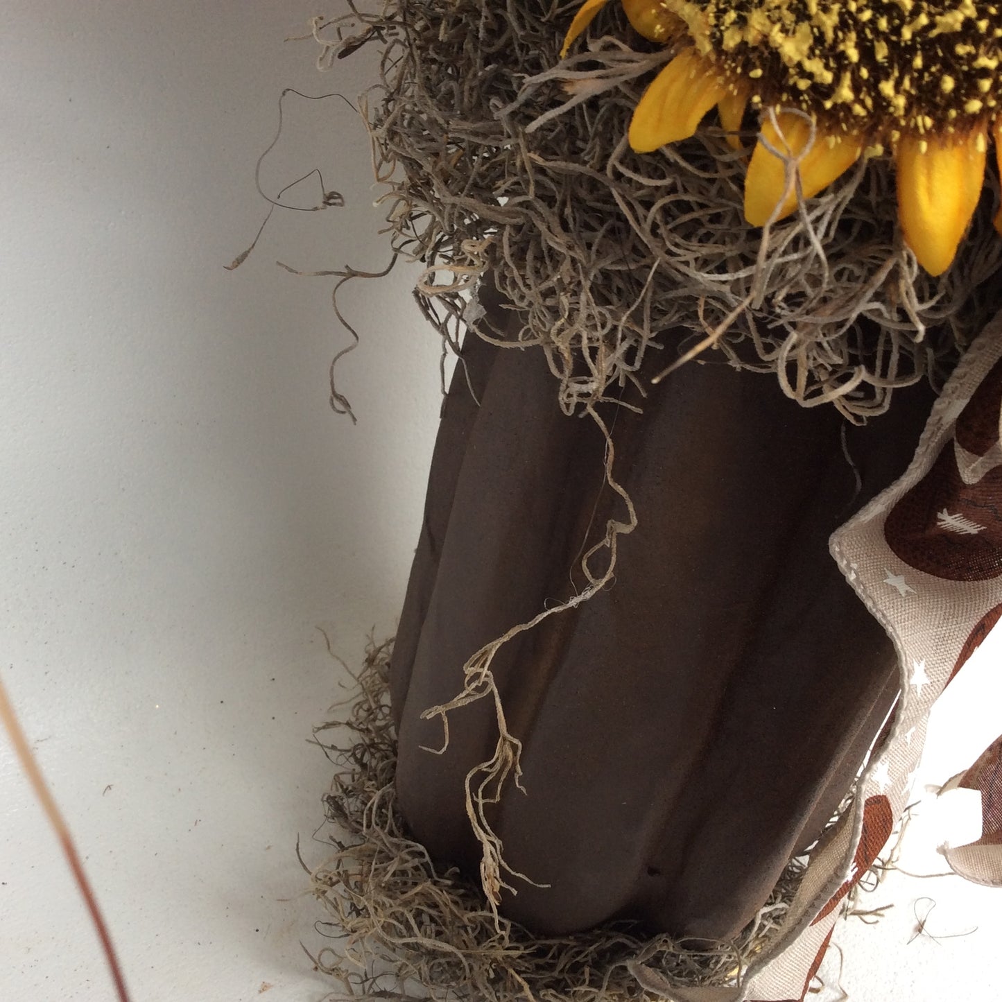 AGD Fall Decor - Football Pumpkin Filled Artificial Floral Display