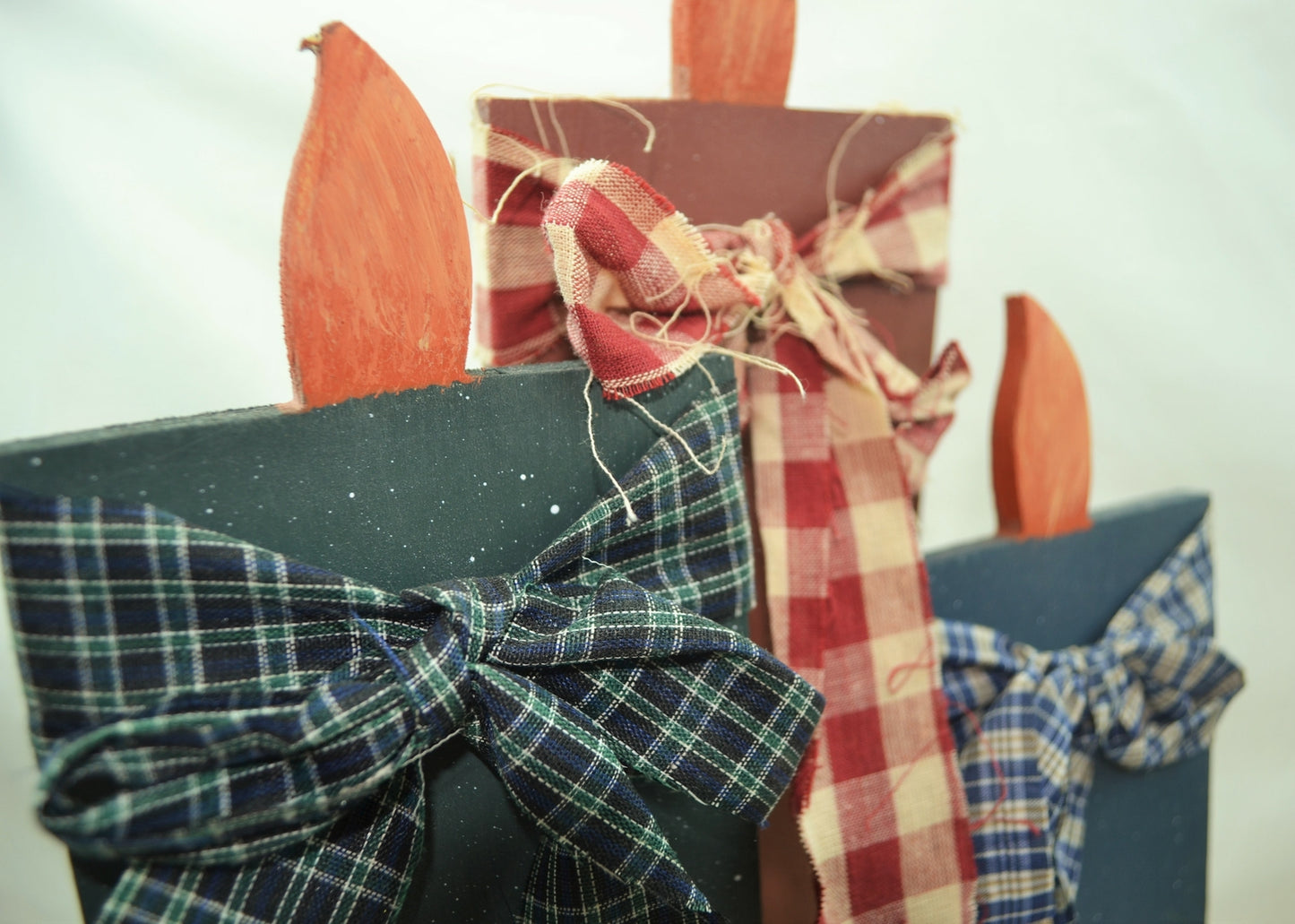 AG DesignsChristmas Decor - Prim Country Chunky Wood Lighted Candles - Peace