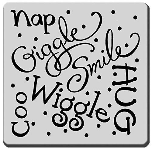 Stampendous Cling Rubber Stamp, Giggle Wiggle Image