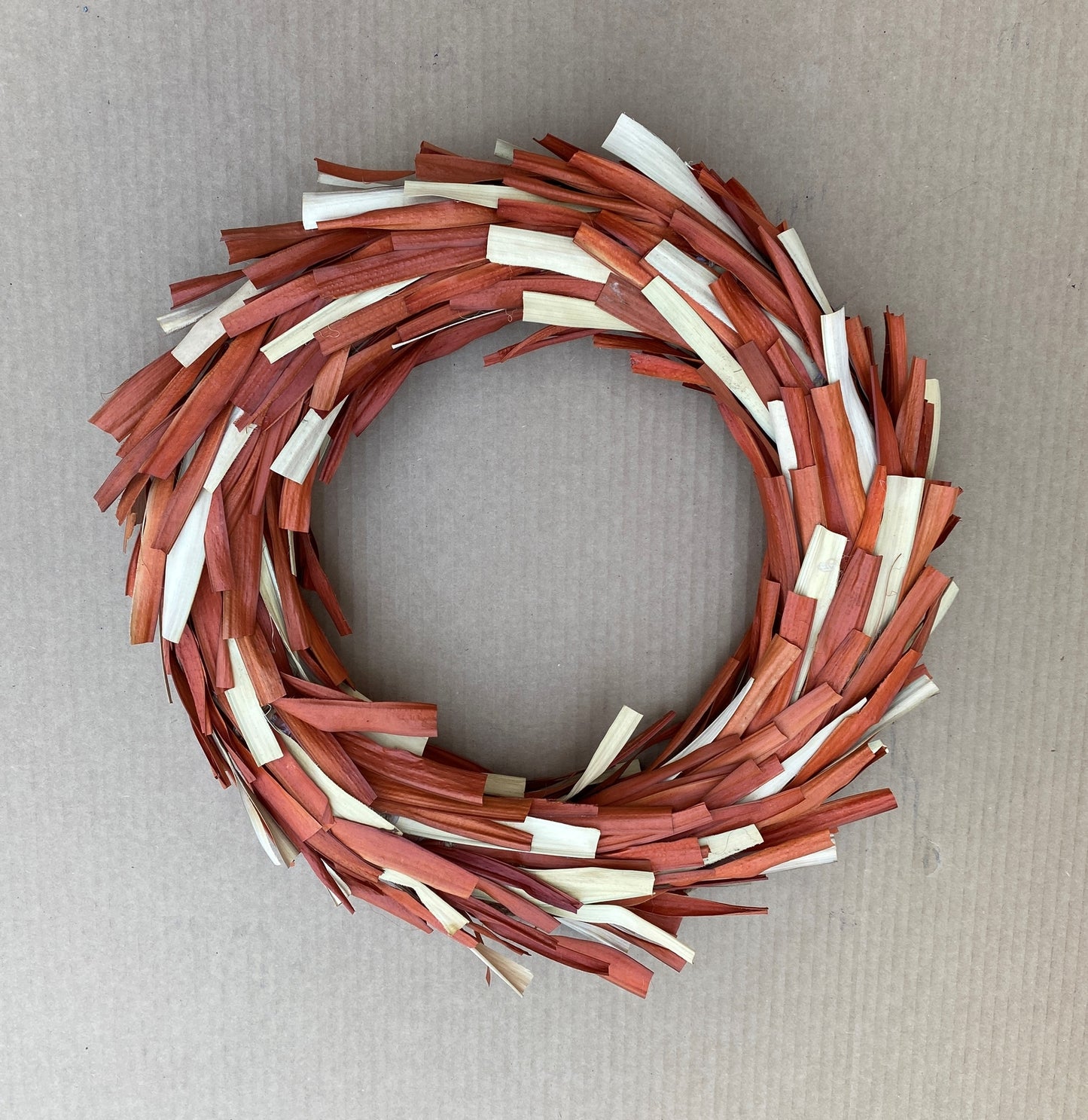 HL Fall Day Decor - Dried Plantain Leaf Leaves DIY Wreath