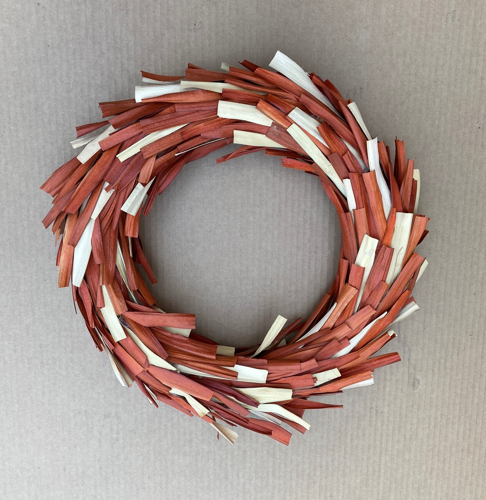 HL Fall Day Decor - Dried Plantain Leaf Leaves DIY Wreath