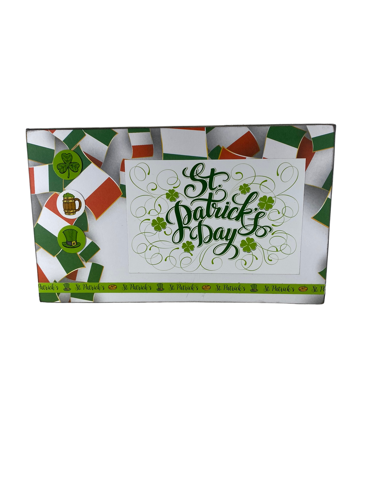 AGD St Patricks Decor - Irish Lucky Friend Gnome Reversible Inset Box Sign