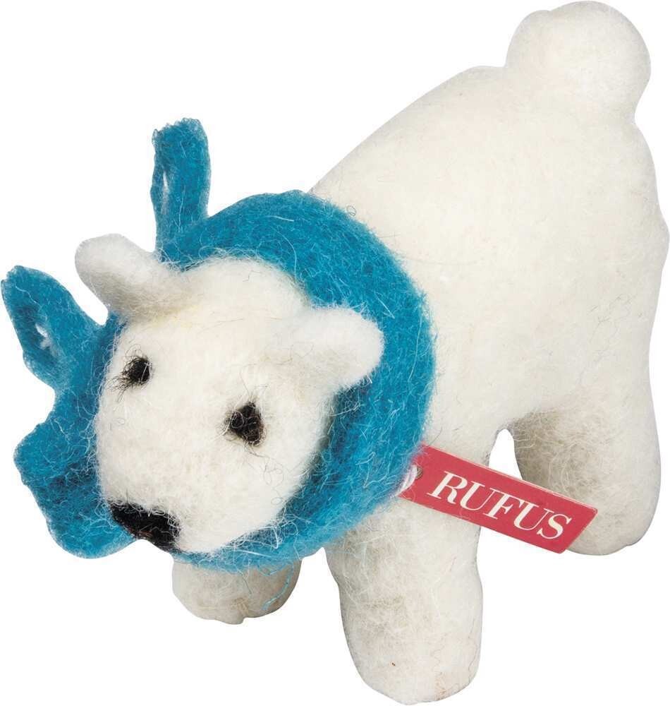 PBK Winter Decor - Felt Baby Rufus the Polar Bear
