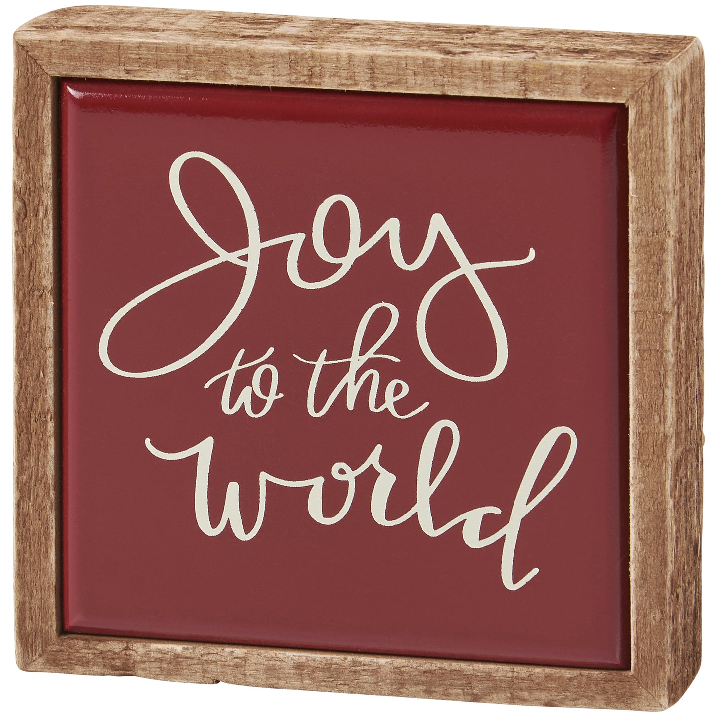 PBK Christmas Decor - Joy To The World Mini Tier Tray Sign