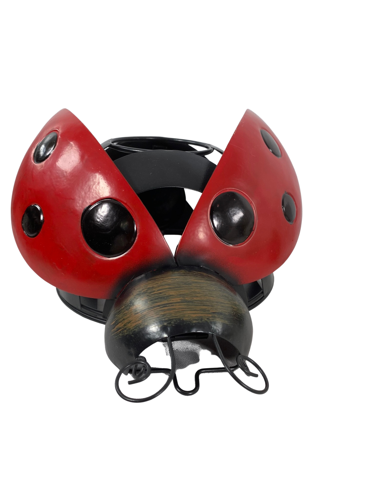 AGD Summer Decor - Metal Tealight Ladybug and Crossing Sign