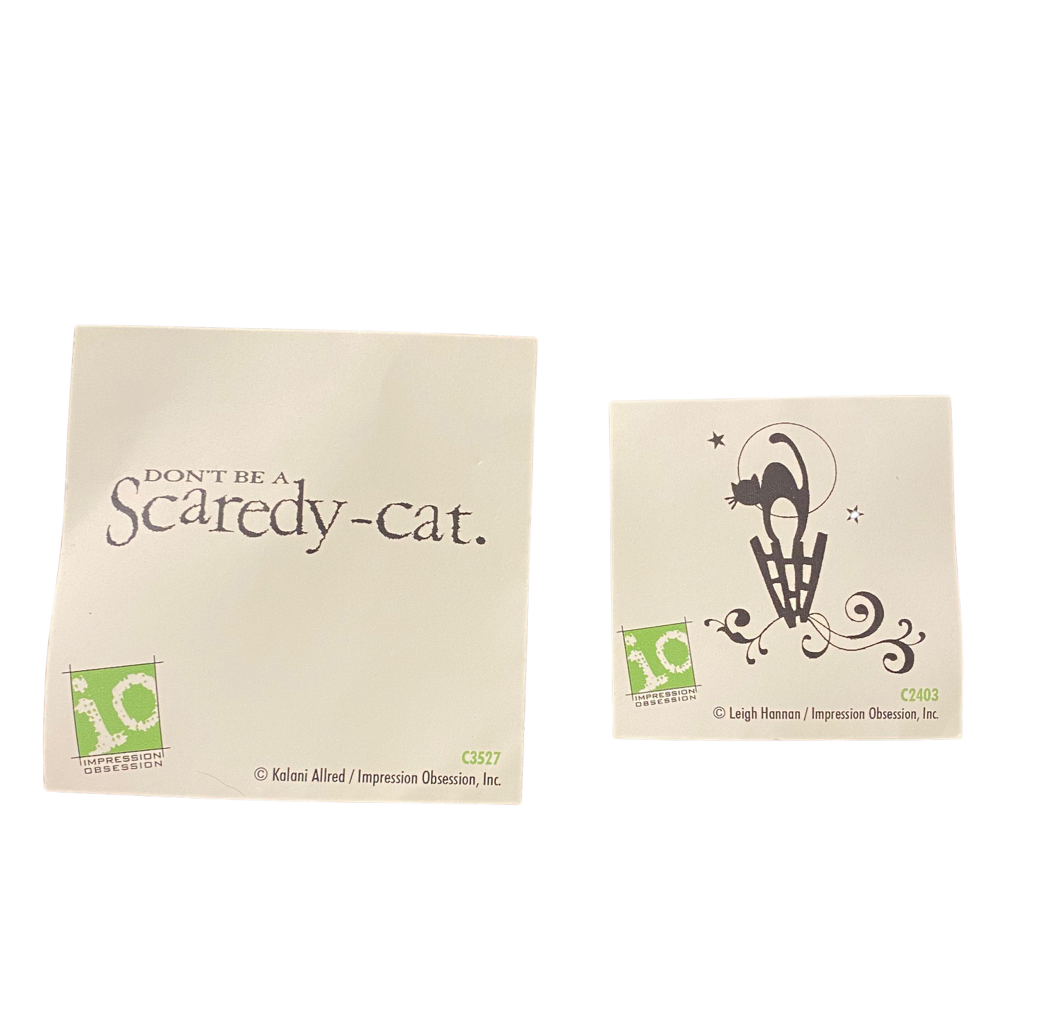 Impression Obsession - Scaredy Cat Halloween Theme 2pc.