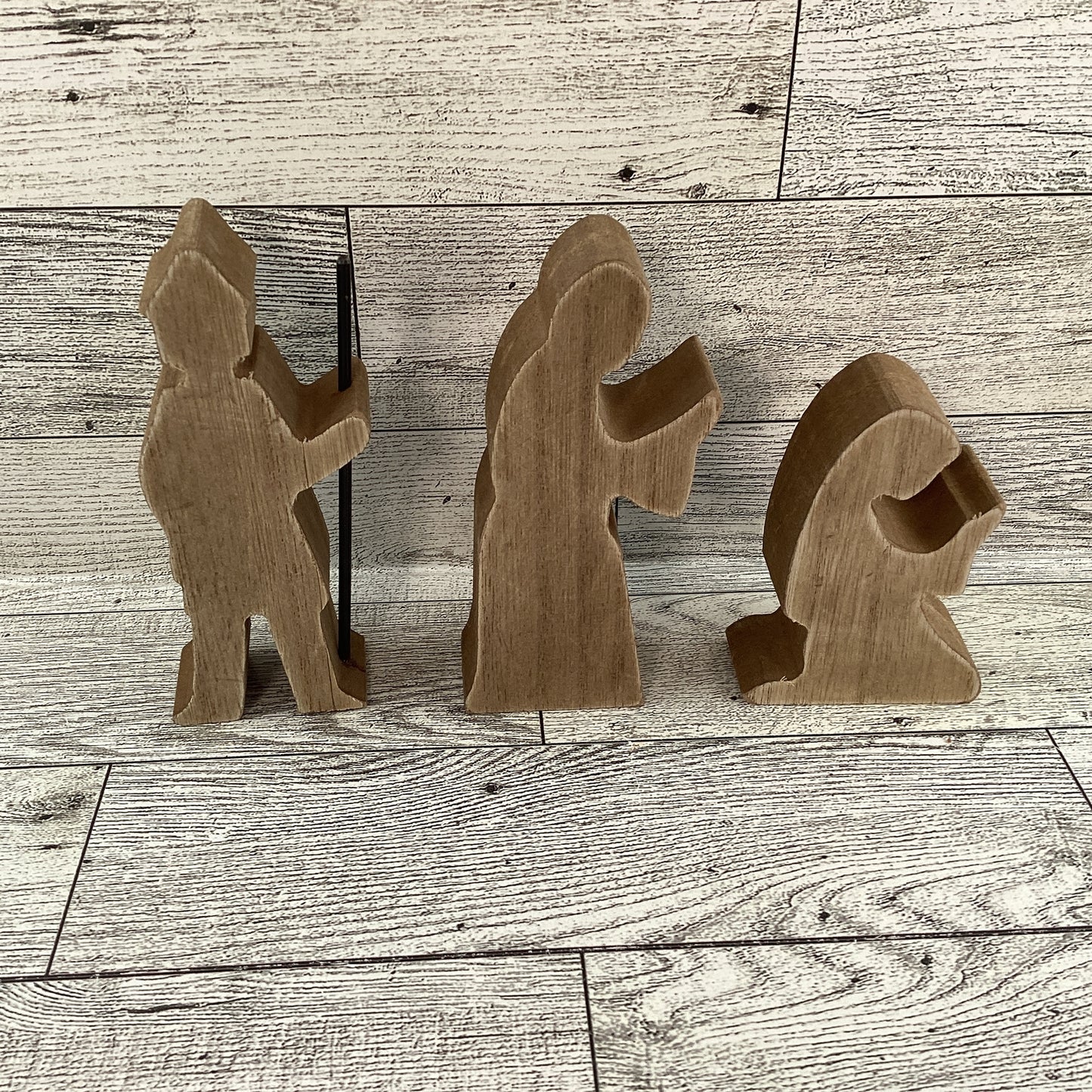 AGD Easter Decor - He Is Risen Wood Resurrection Tomb Scene 8pc Set