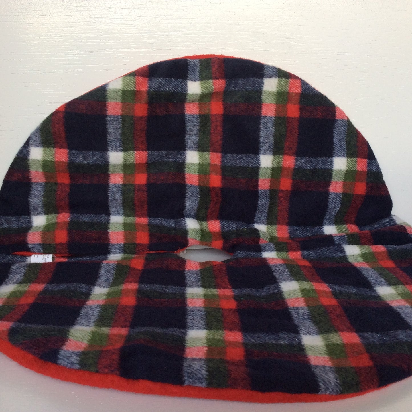 HL Christmas Tree Skirt - Small Traditional Flannel Plaid 18-inch