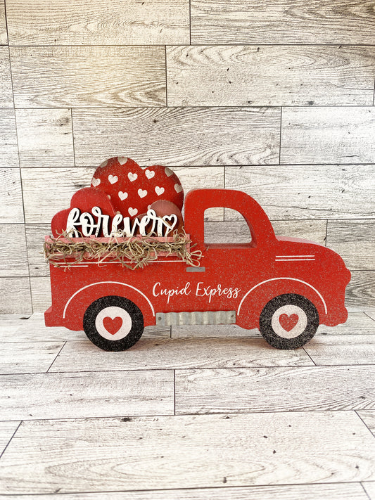 AGD Valentines Decor - Cupid Express Forever Vintage Truck