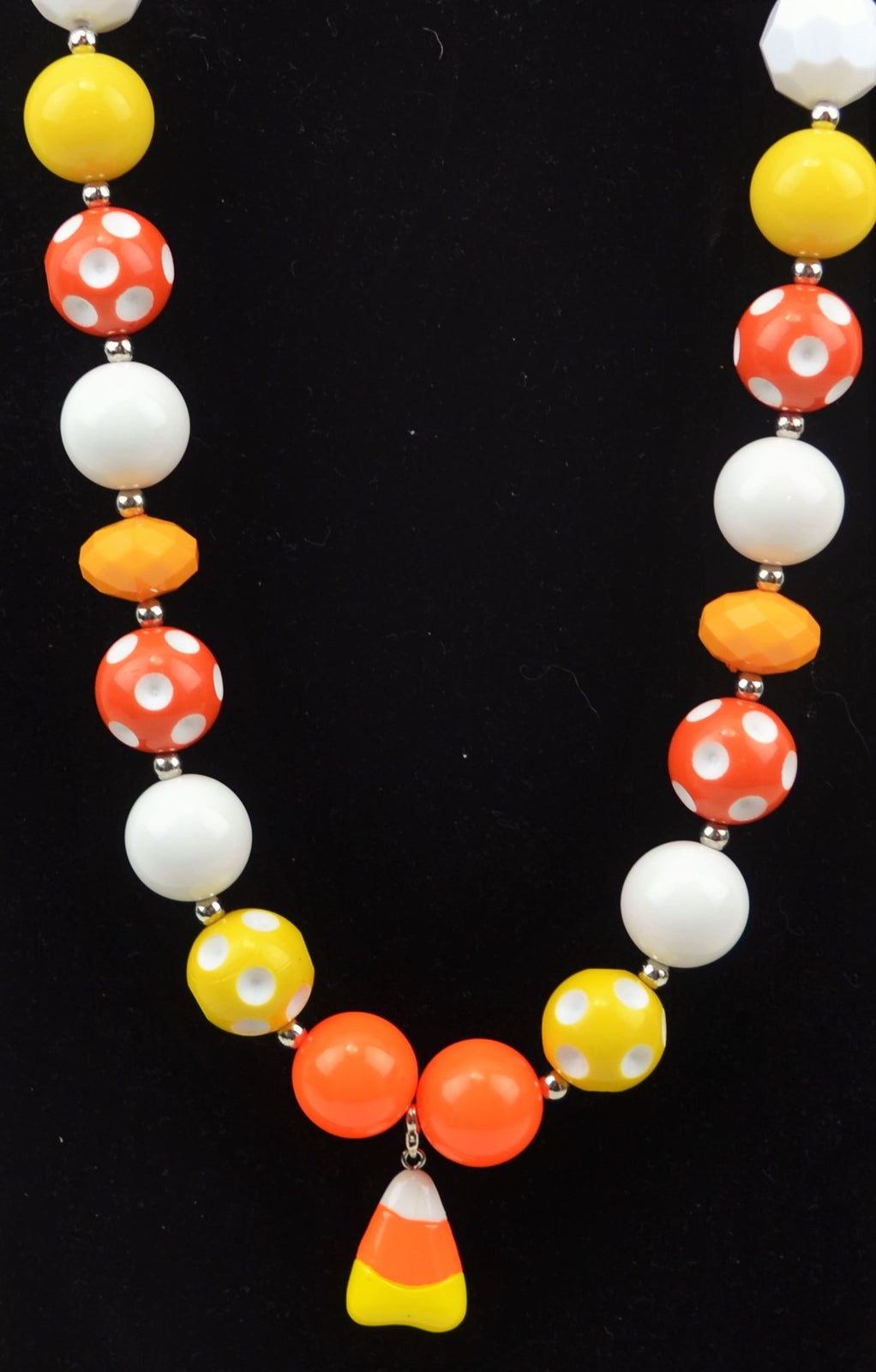 AGD Halloween Costume Jewelry - Candy Corn Bubblegum Necklace
