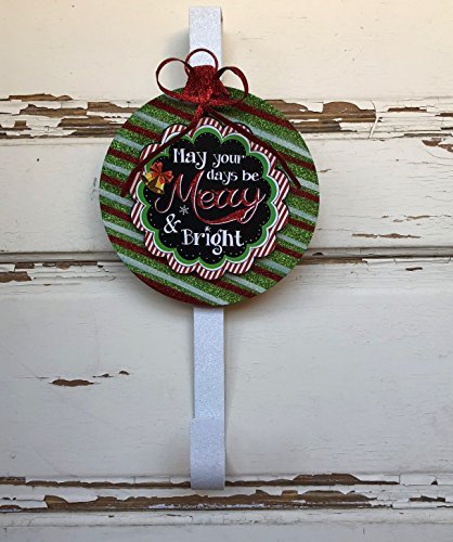 AGD Christmas Decor - Designer May Your Days Be Merry Bulb Wreath Door Hanger
