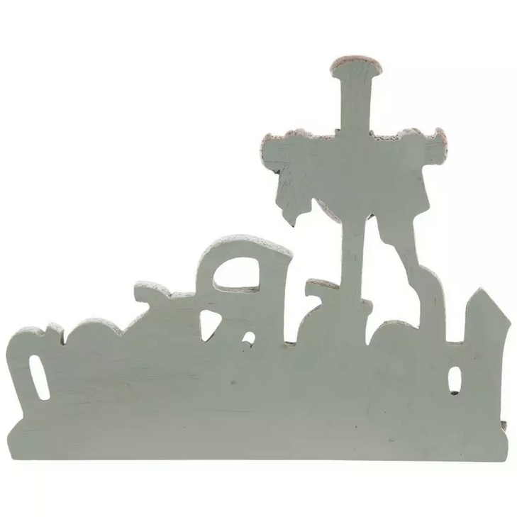 HL Easter Decor -  He Is Risen Tomb Cross Scene Figurine