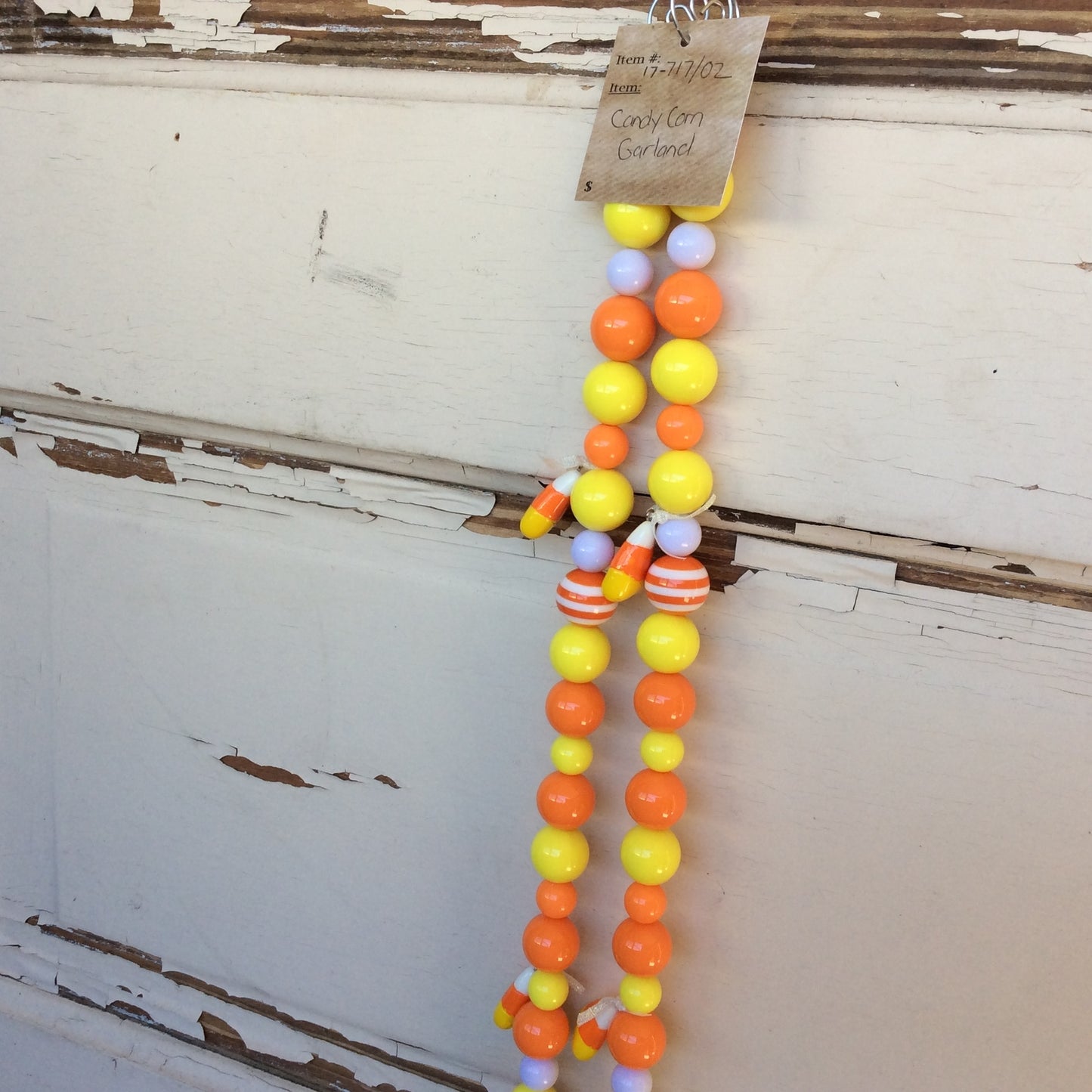 AGD Halloween Decor – Candy Corn Chunky Bead String Garland