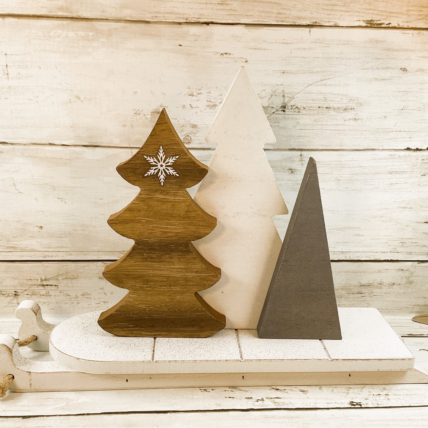 AGD Christmas Decor - Snarky AZ Delivery Driveway Sled Reindeer Trees 4pc