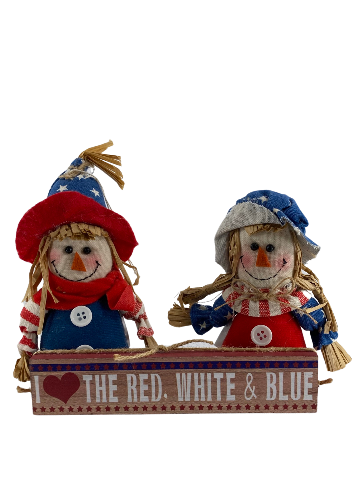 AGD Fall Decor - Stars Stripes Forever and Scarecrows 3pc Set
