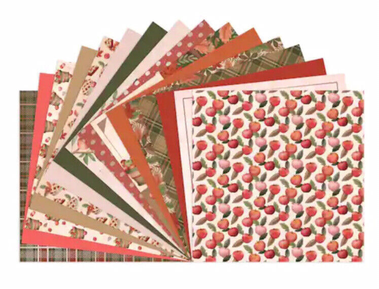 Recollections Scrapbook Supply - Fall Apple Orchard 12 x 12-inch Paper Pad