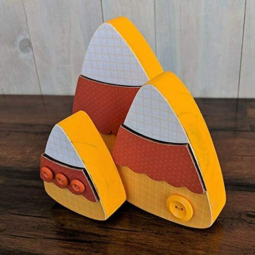 FD Halloween Craft Decor - DIY Wood Candy Corn 3pc Set
