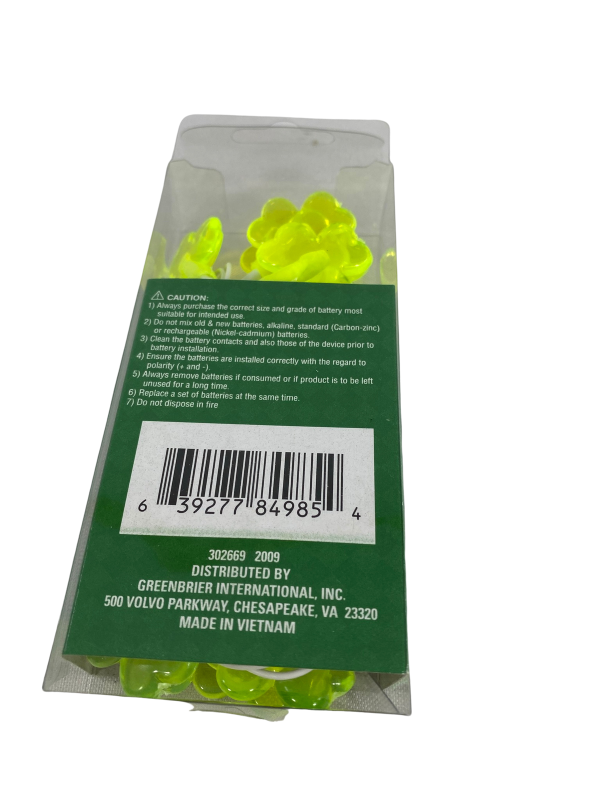 AGD St Patrick's Decor - Large Green Lighted Tinsel Tophat Centerpiece