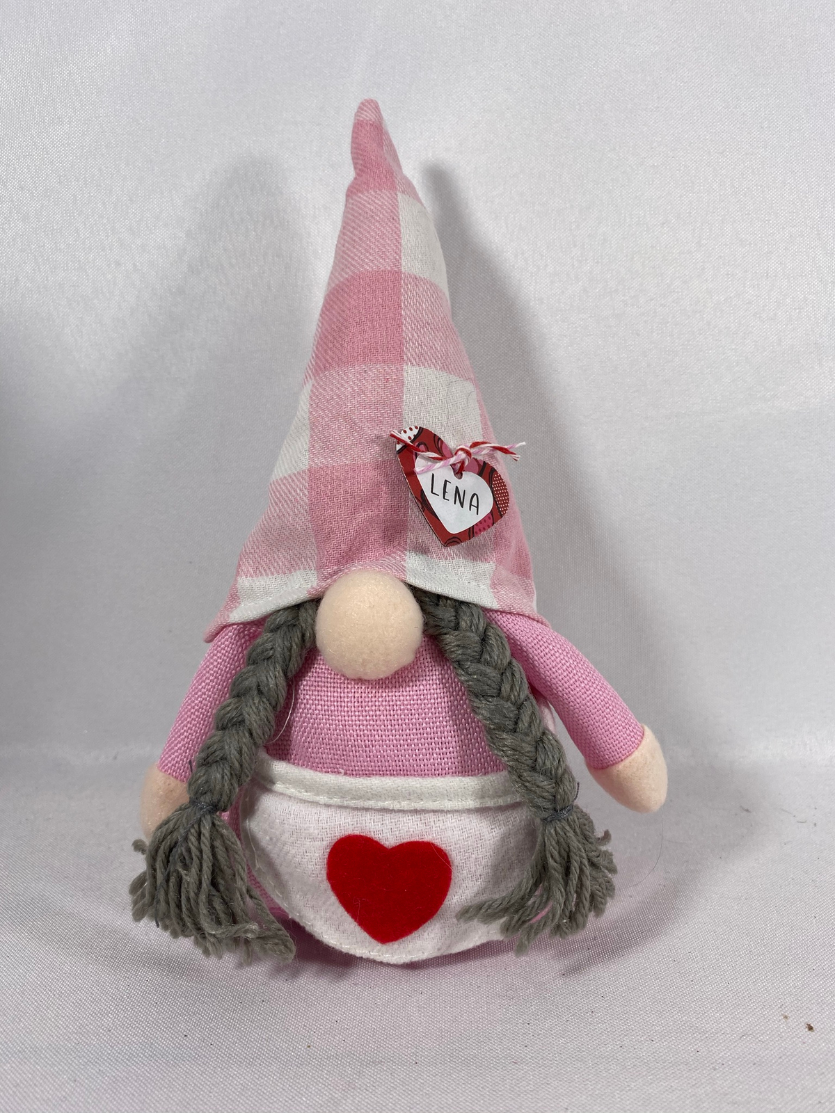 AGD Valentines Decor - Lena Fabric Gnome One Like You Box Sign 2pc
